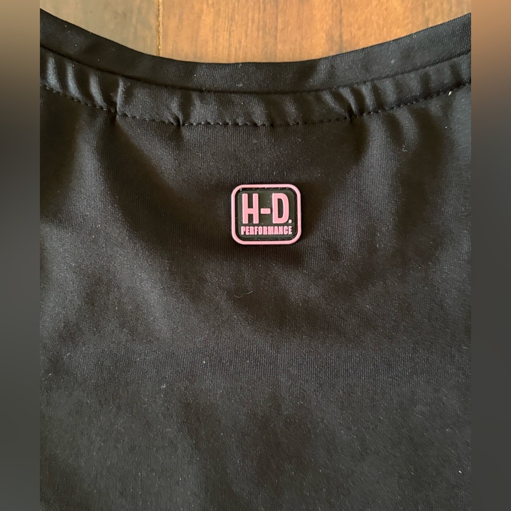 Harley Davidson Women’s Black Tank Top Pink Ribbon Moisture Wicking XXL - Picture 7 of 8